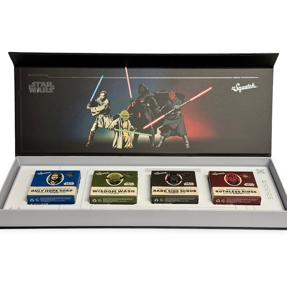 NIB Dr. Squatch Disney Star Wars Limited Edition 4 bar boxed set